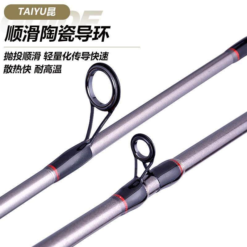 威海路亚竿 1.8/2.1米直柄枪柄玻璃钢路亚杆超轻海钓抛竿鱼杆