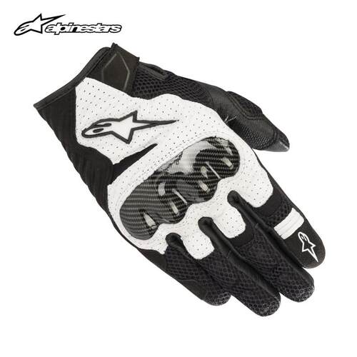 a星alpinestars摩托车骑行手套夏季机车骑士装备皮手套男SMX-1 v2