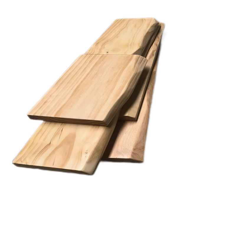 板材实木室内松木展示边自然边厨房实木一字隔板客厅直书架