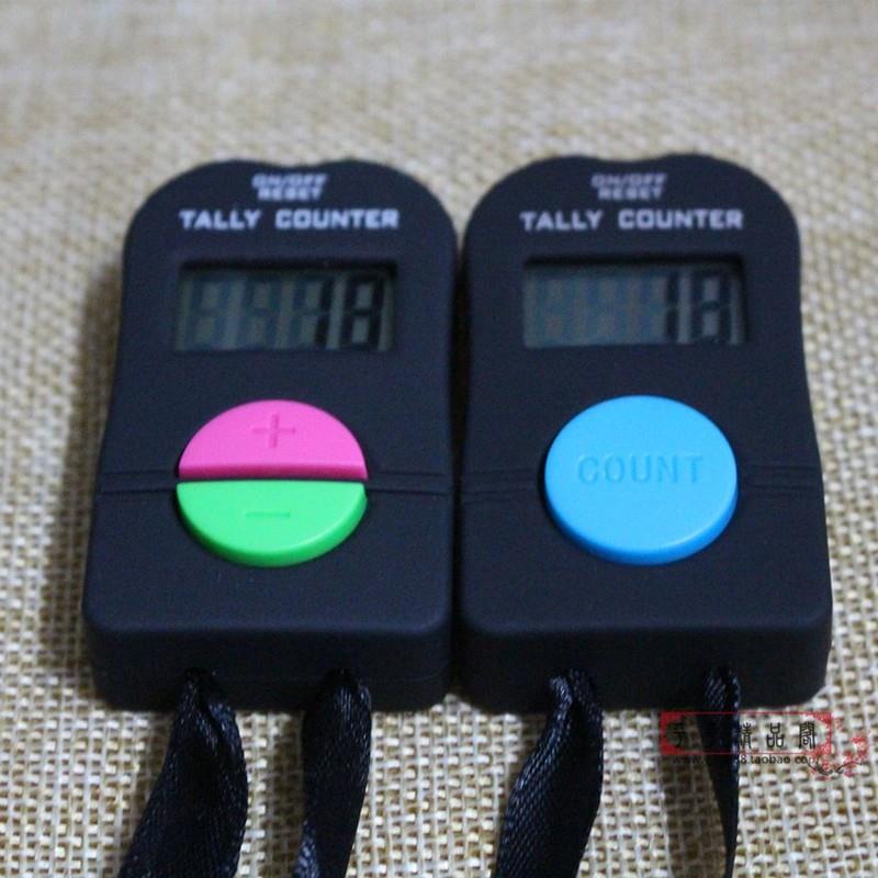 新款特大屏幕计数器可加减电子液晶显示送的汽车挂件绳按键声音可