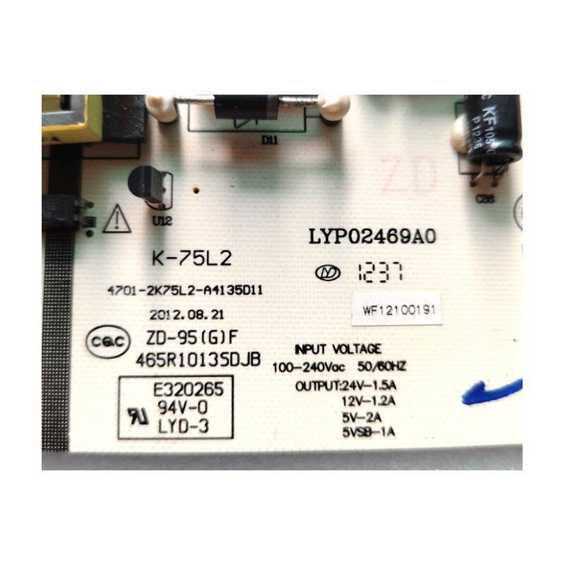 原装统帅LEd37A1020 LE37K16电源板K-75L2 4701-2K75L2-A7135D