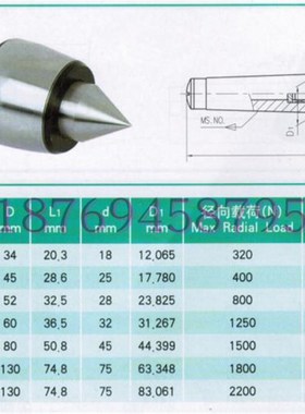 高精精密轻型回转机床顶针 DM311/312/313/314/315