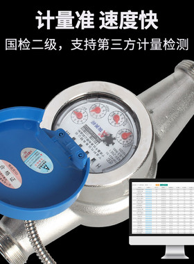 304不锈钢光电直读远传智能有线水表埃美柯牌LXSY系列RS485modbus