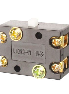 LXW2-11小型微动限位行程开关芯子5A 380V黑绿色点触碰自复位开关
