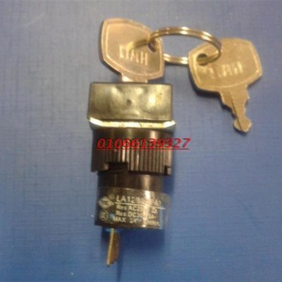 LA128(L16A)钥匙开关AC250V 3A 3脚2档/3档 方/圆