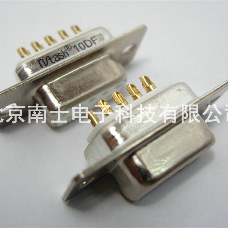 精工南士 DB9母头 DB9孔 镀金RS232串口 COM口接头 传统型 焊线式