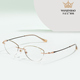 万金宝5068眼镜高端防蓝光镜框时尚 黑边可配度数女款