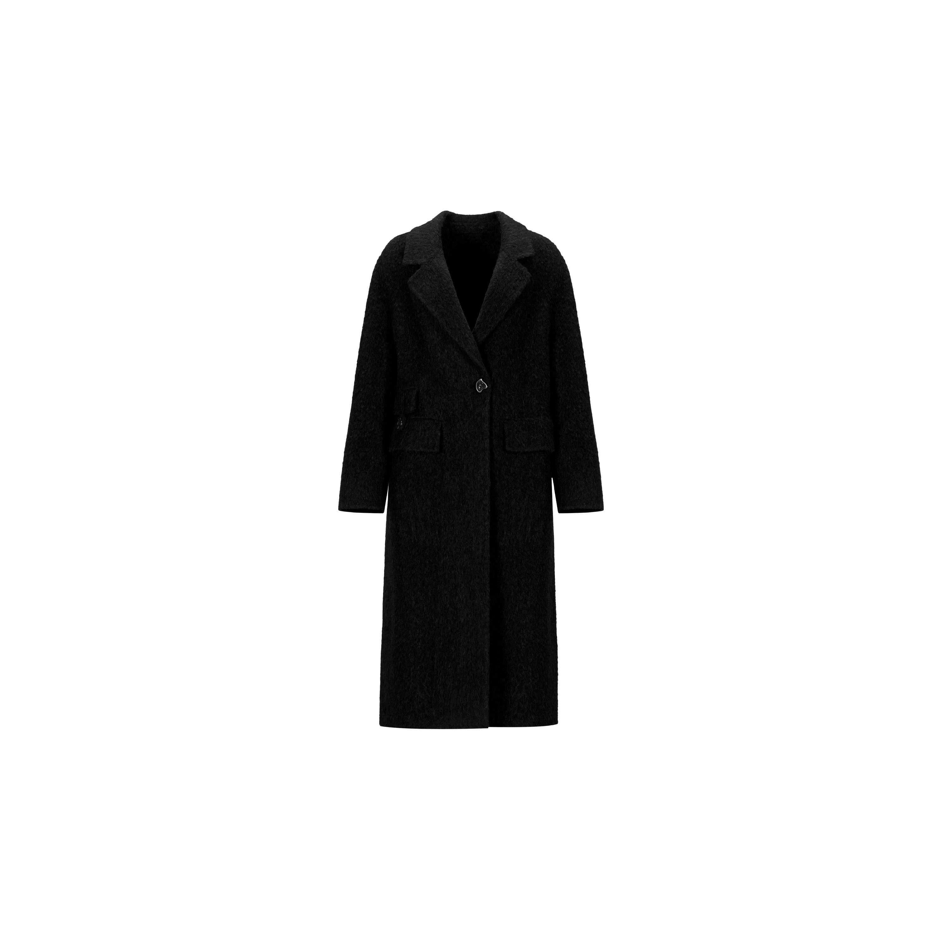 【阿尔巴卡大衣】苏丽羊驼毛毛呢大衣绒感保暖长款外套WT54LSY051