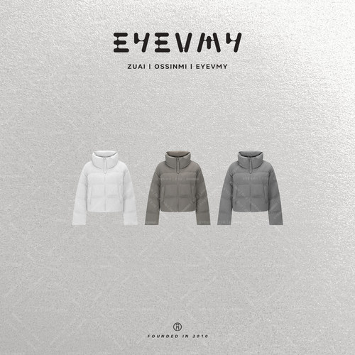 【舒绒】90白鸭羊毛蛋白纤维短款立领廓形羽绒服面包服WT54OWK004