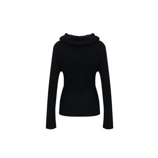 两穿桑蚕丝羊毛衫 一字肩打底W23CF6072 两股42支蚕丝绒法式