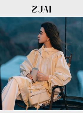 【超大用量魔法斗篷风衣外套】莱赛尔透气柔软宽松连帽W23CK6022