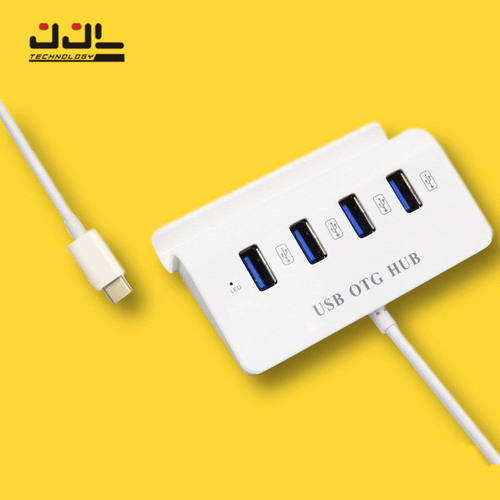 type-c hub集线器 多功能手机支架功能4口 一拖四USB 2.0 hub