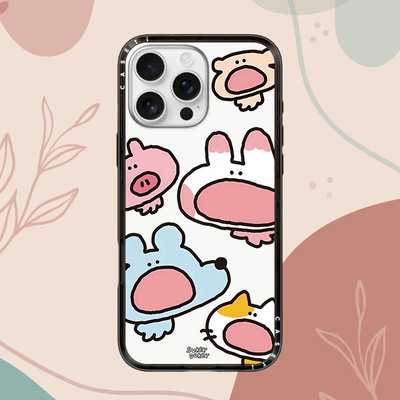 CASETi联名顺顺鼠粉猪手机壳适用iPhone16/15promaxx苹果14plus新款13pro保护套透明12防摔可爱FY情侣新壳体