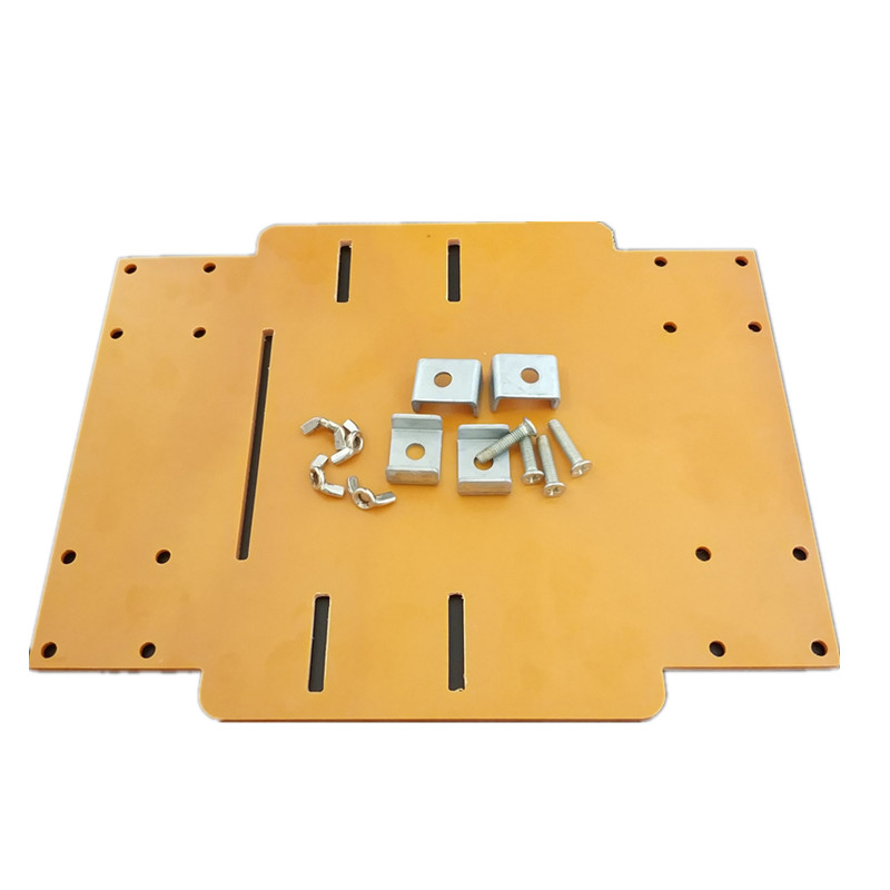 光轴锯云石机导轨电木底座瓷砖木工手推锯推台导轨木工裁板神器