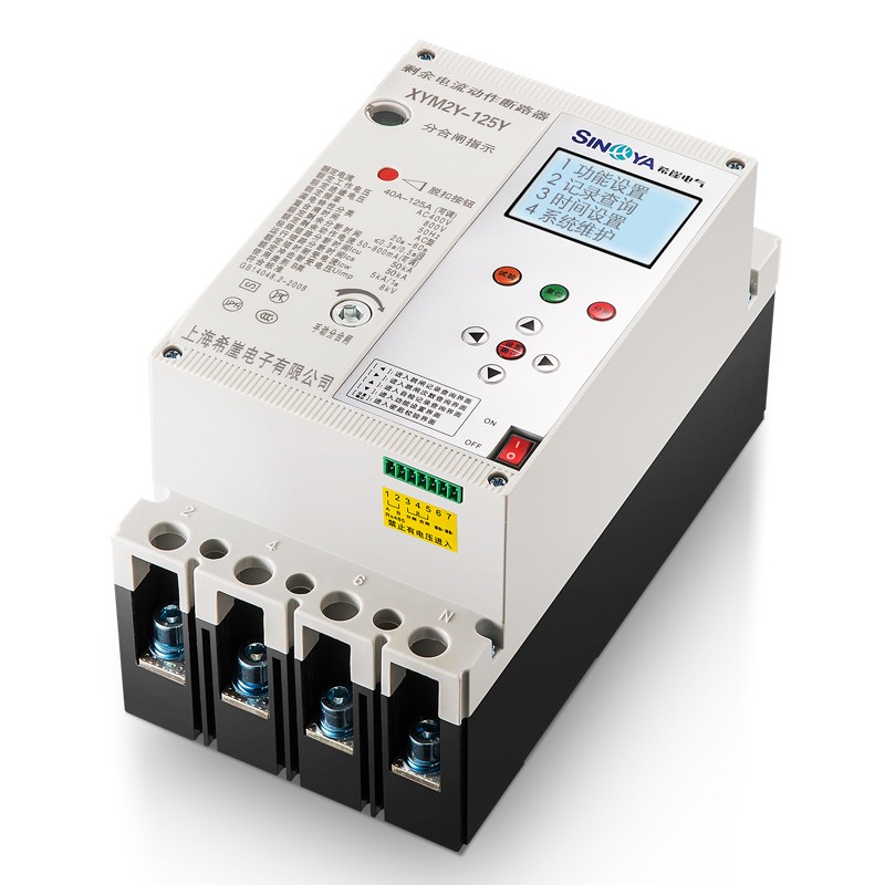 希崖三相380漏电保护开关自动重合闸缺相缺零剩余电流动作断路器