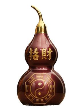 紫金葫芦八卦葫芦黄铜葫芦家居客厅摆件工艺品办公室店铺桌面摆饰