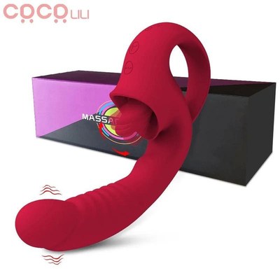 Clitoral Licking G Spot Vibrator Realistic Dildo Clitoralis