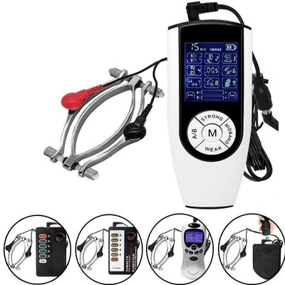 Electro Shock Kit Metal Labia Clip Clitoris Clamp Electrical