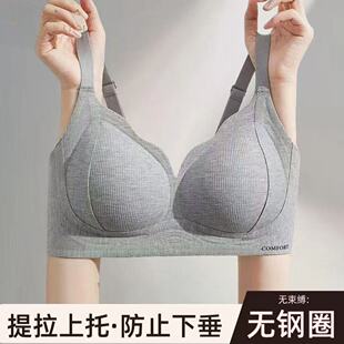 秋冬聚拢无痕无钢圈软支撑收副乳防外扩上托内衣女小胸文胸罩6639