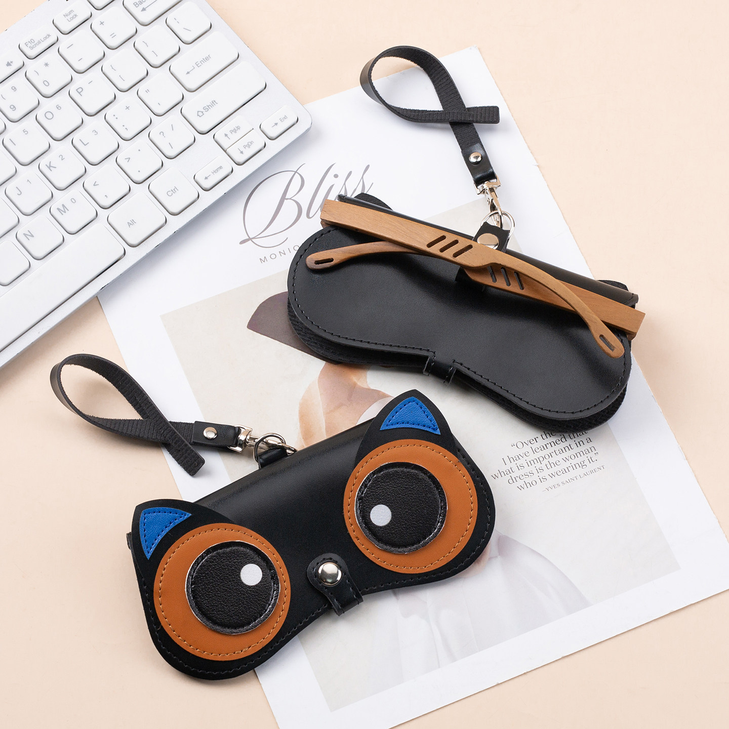 新款可愛便攜卡通眼鏡袋