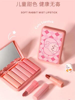 女童小孩子宝宝可用儿童口红小女孩专用无毒套装小支化妆食用不可