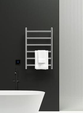 AMBA电热毛巾架浴室恒温加热发热暗线装进口电加热家用毛巾烘干架