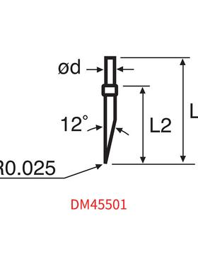 日本ACCRETECH进口高精度粗糙度仪测针针头DM45501 45502 45504