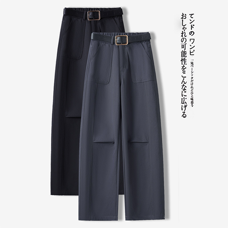 拉夏贝尔爆款阔腿工装裤女春季新款2026高腰显瘦休闲裤百搭弯刀裤,女装/女士精品,休闲裤,淘宝优惠券,粉丝福利购,淘宝优惠卷