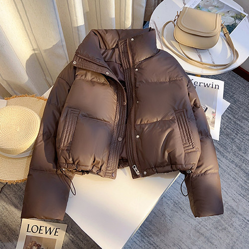 拉夏贝尔短款加厚保暖面包服