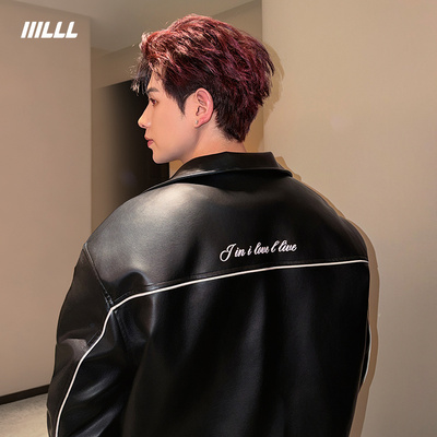 【童锦程同款】PU皮衣外套