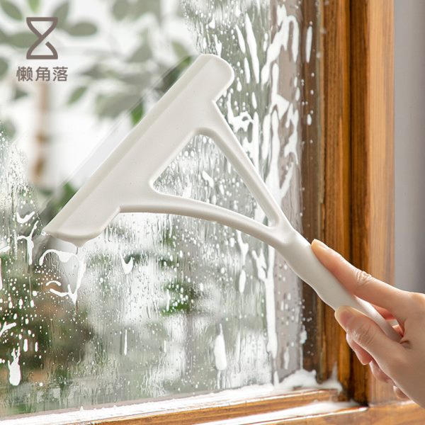 懒角落擦玻璃刮条家用刮水器清洁工具可挂式桌面台面擦窗户玻璃刮