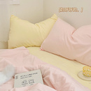 双人ins单个家用48cmx74cm枕芯枕头套 纯色枕套一对装 儿童2022新款