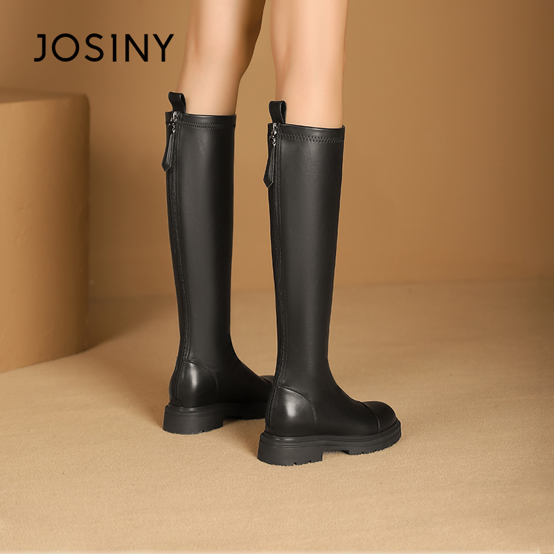 卓诗尼秋冬季加绒长靴