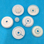 速发结构推枪胶片胶堵配嘴推头胶枪嘴凸形胶堵零件玻璃胶枪胶件