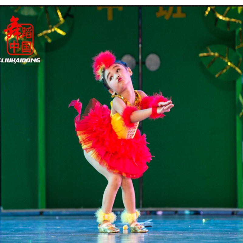 第八届小荷风采粒粒皆辛苦盘中餐舞蹈服童幼儿园表演服儿童道具