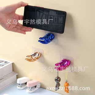 多功能挂勾粘钩家用免打孔厨房勺子钩卫生间衣帽钩挂W衣勾一件代