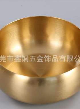 黄铜茶洗笔洗功夫茶具水盂水洗茶盘茶道六君子有盖特大洗茶杯摆件