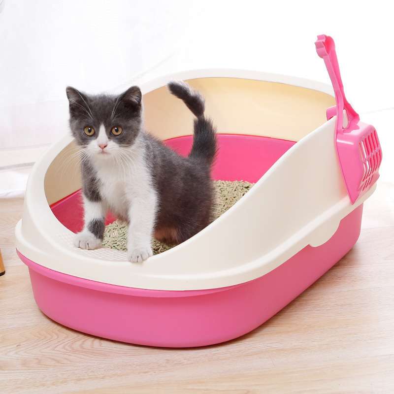 半封闭式猫砂盆大号加厚猫厕所防外溅猫沙盆送猫砂铲猫咪用品