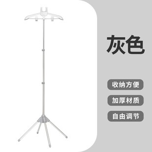 家用落地挂烫架可折叠带手持熨A烫衣物板独立支撑架子伸缩调节配