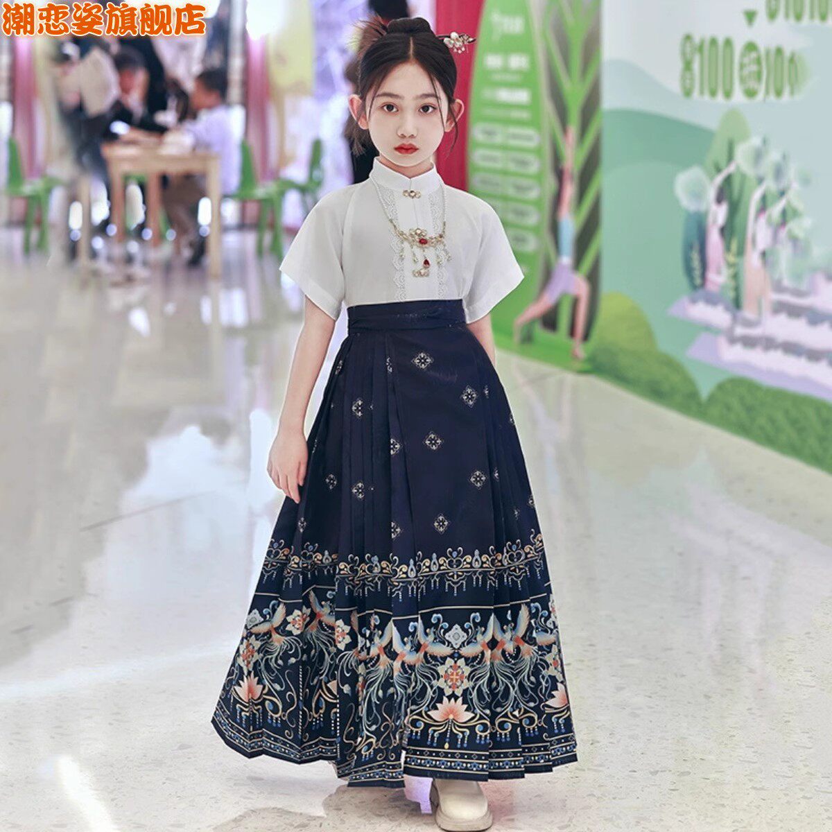 汉服女童春秋古装中国风襦裙新款儿童装古风马面裙中国风古装旗袍