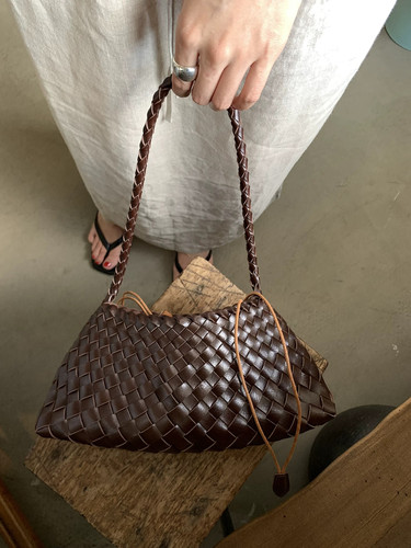 「Ohyoudo」法式文艺编织腋下包/夏季新款!百搭单肩包小众手提包