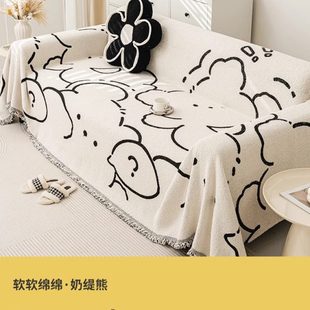 坐垫子防滑全盖巾套罩冬季 毛绒沙发盖布轻奢沙发垫秋冬款 加厚全包