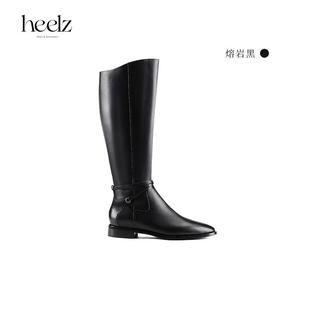 条带骑士靴2公分 ｜酷飒Ellen经典 heelz设计师手工鞋 履