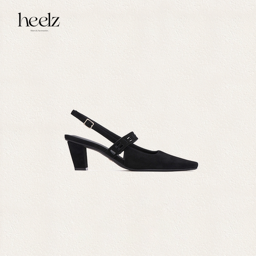 heelz繁花梯形跟sling-back