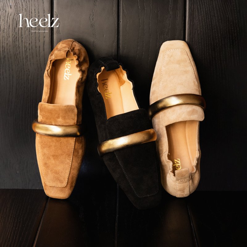 heelz设计师手工鞋履｜鎏金条带羊皮芭蕾乐福鞋 0.5公分