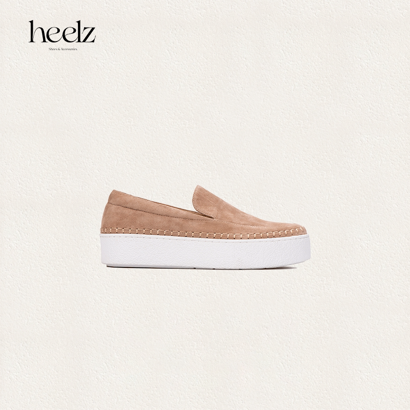 【法兰克乐福】heelz设计师鞋履 ｜羊翻毛皮厚底休闲乐福鞋4公分 - 实物图