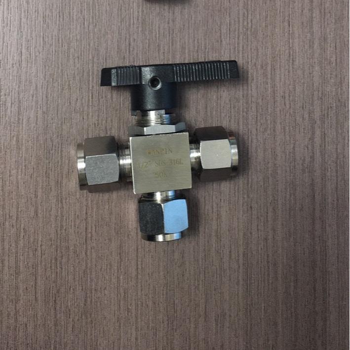 Q95F-25R卡套三通球阀三通转换阀304/316卡套球阀
