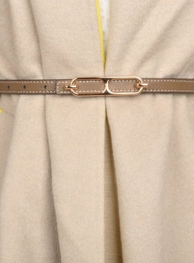 双面皮带女百搭休闲女士细腰带配裙子连衣裙西装外套收腰装饰简约