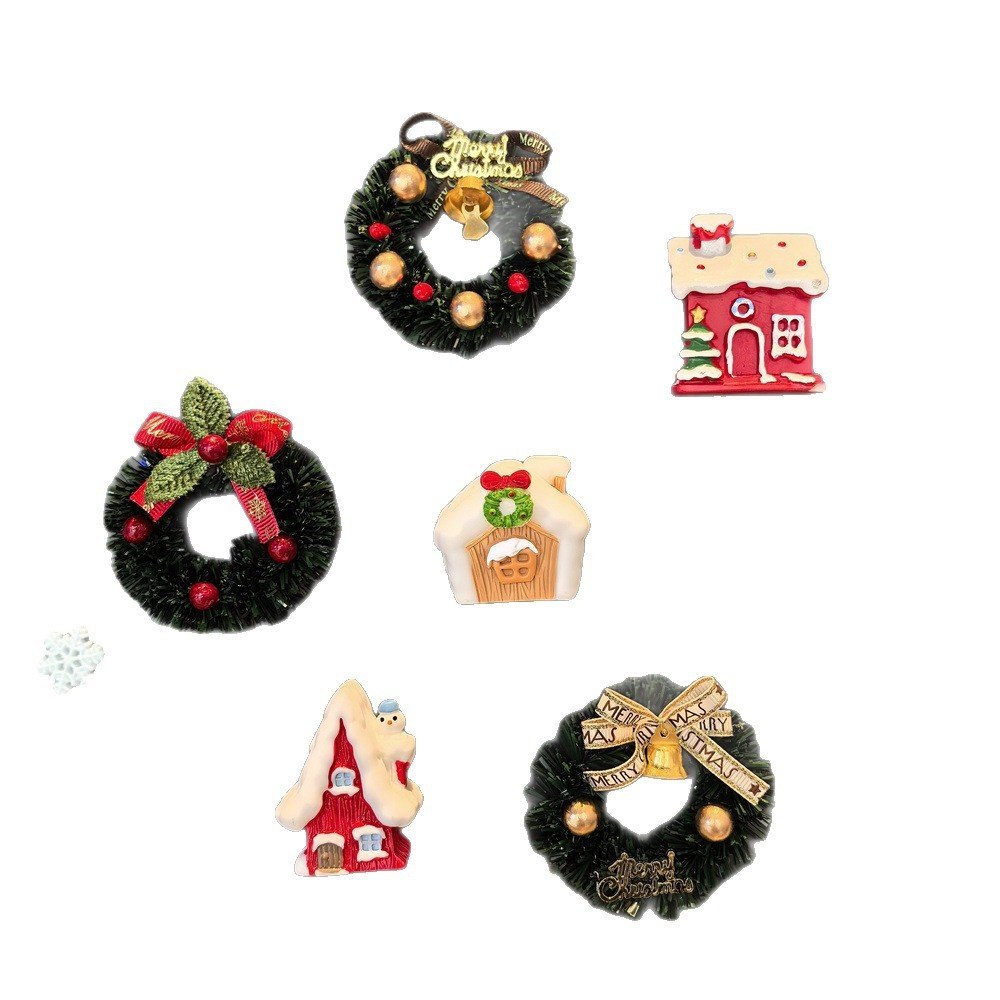 小红书同款圣诞花环红房子雪花立体冰箱贴磁铁氛围感装饰雪屋磁吸,家居饰品,冰箱贴,淘宝优惠券,粉丝福利购,淘宝优惠卷