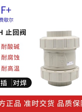瑞士+GF+PPH双由令止回阀561型由令球形止回阀热熔承插对焊止逆阀